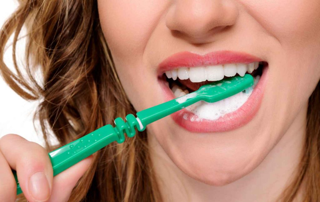 Brushing your teeth